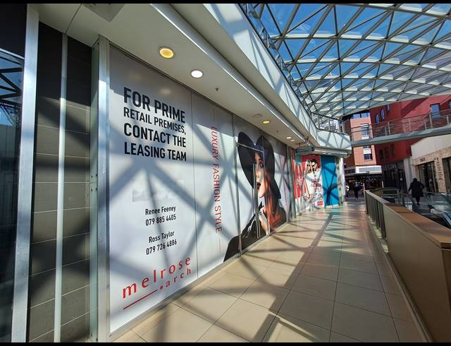 157M² RETAIL TO LET IN MELROSE ARCH